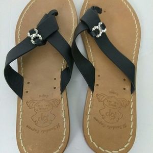 Capris Italian genuine leather summer sandals